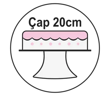 Yuvarlak pasta boyutu