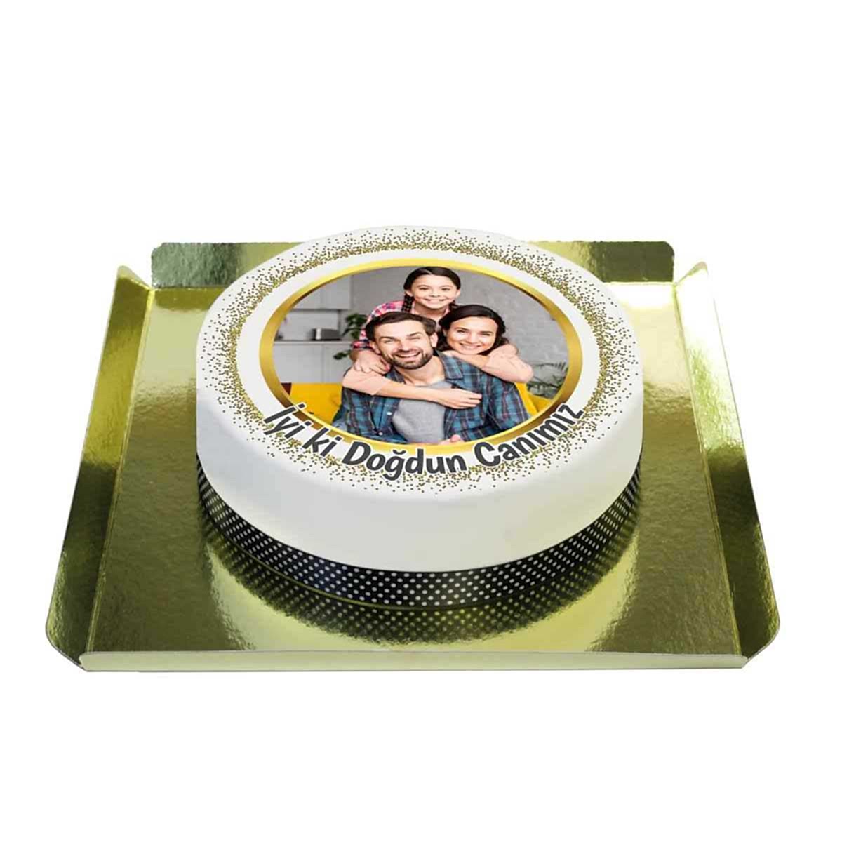 Çerçeveli Tasarım Doğum Günü Pastası