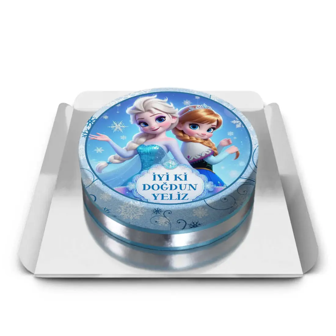 Elsa Ve Anna Tasarım Pasta