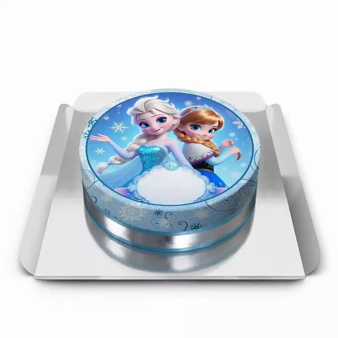 Elsa Ve Anna Tasarım Pasta