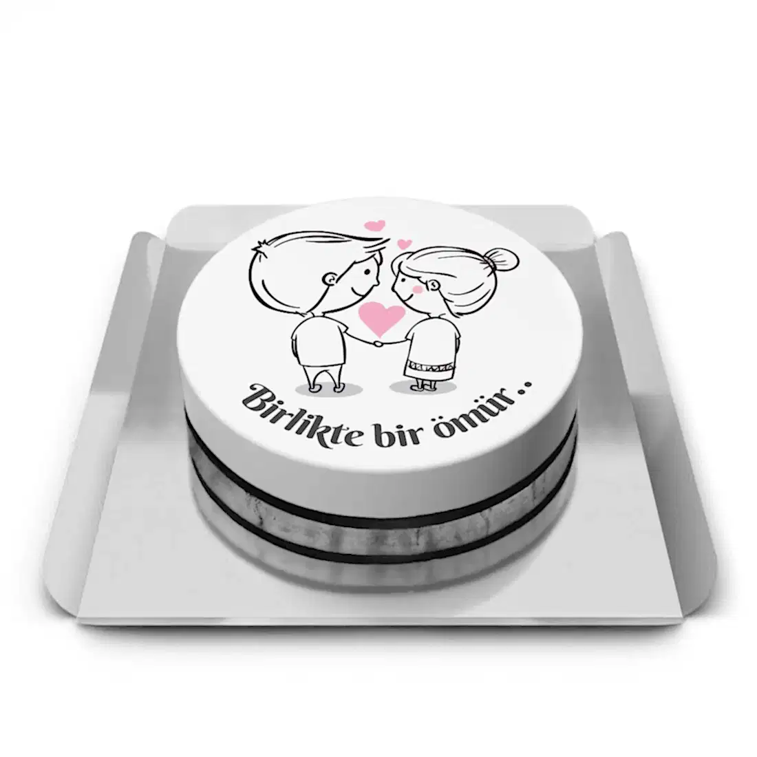Birlikte Bir Ömür Yıl Dönümü Pastası