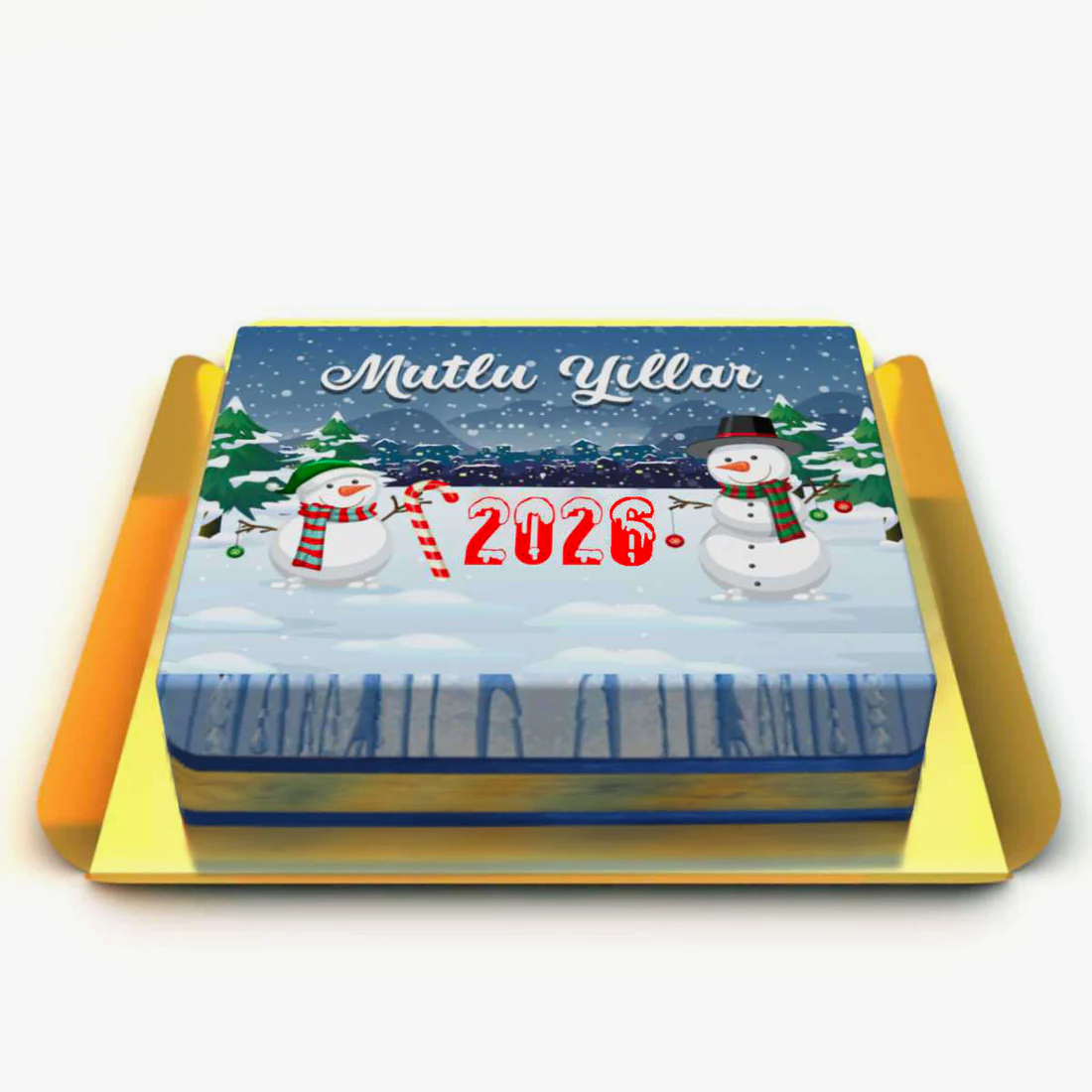 Kardan Adamlı Yılbaşı Pastası