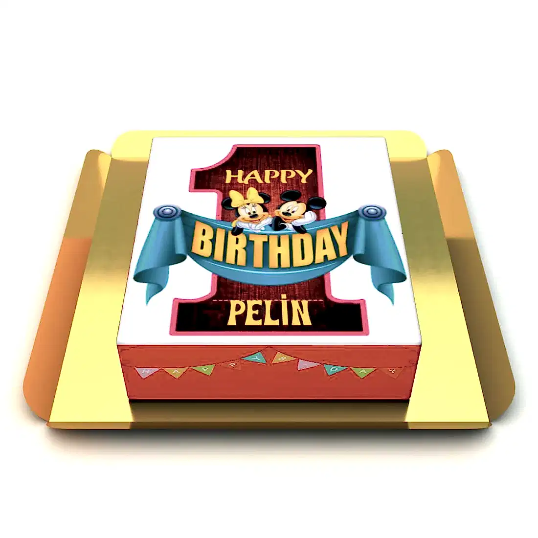 Mickey Mouse 1 Yaş Pastası