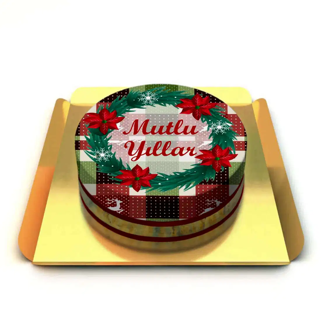 Ekoseli Yılbaşı Pastası