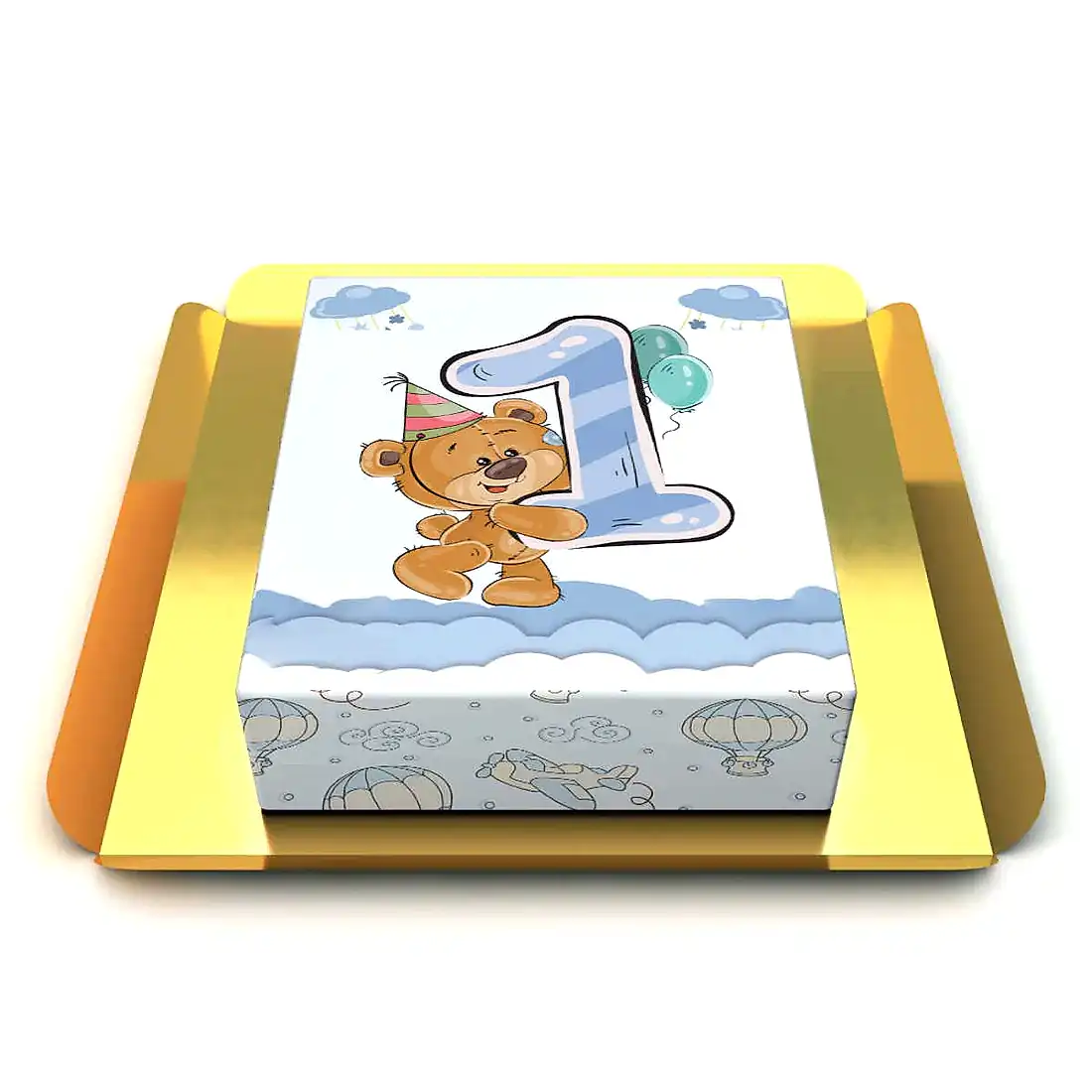 Ayıcıklı 1 Yaş Pastası