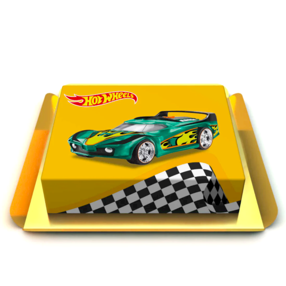 Hot wheels araba pastası