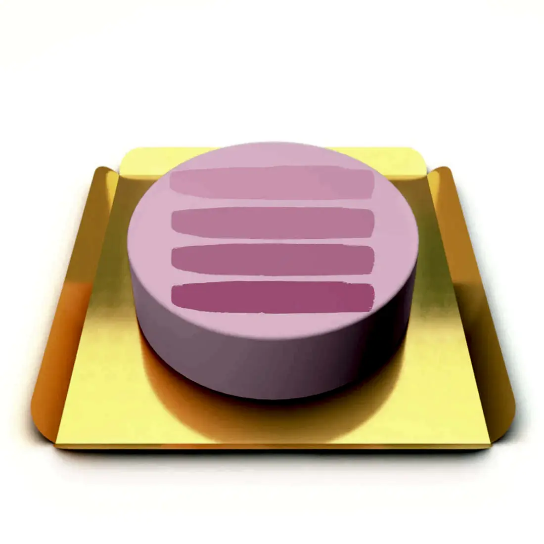 Yazılı Pembe Pasta