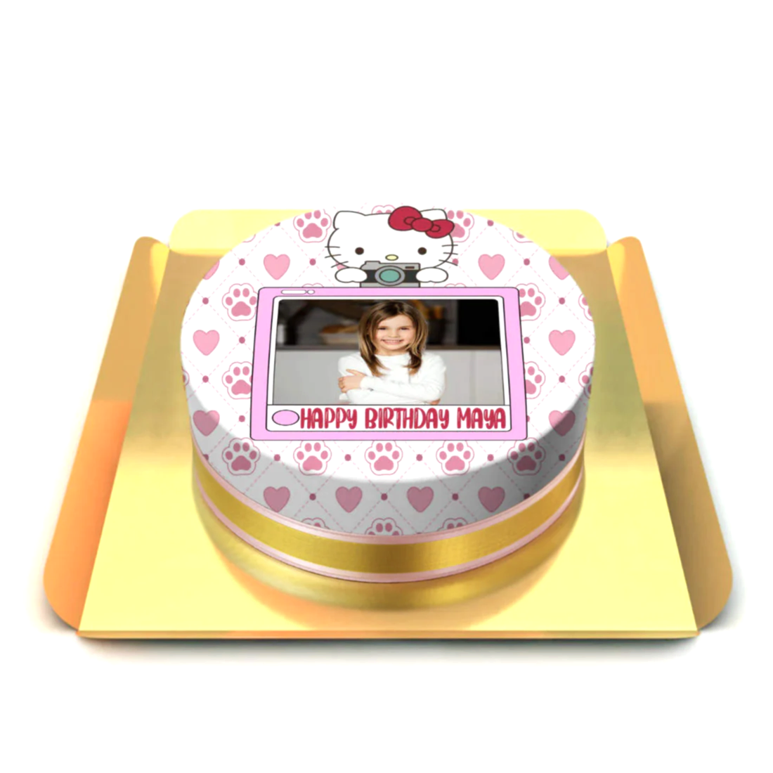 Fotoğraflı Hello Kitty Pasta