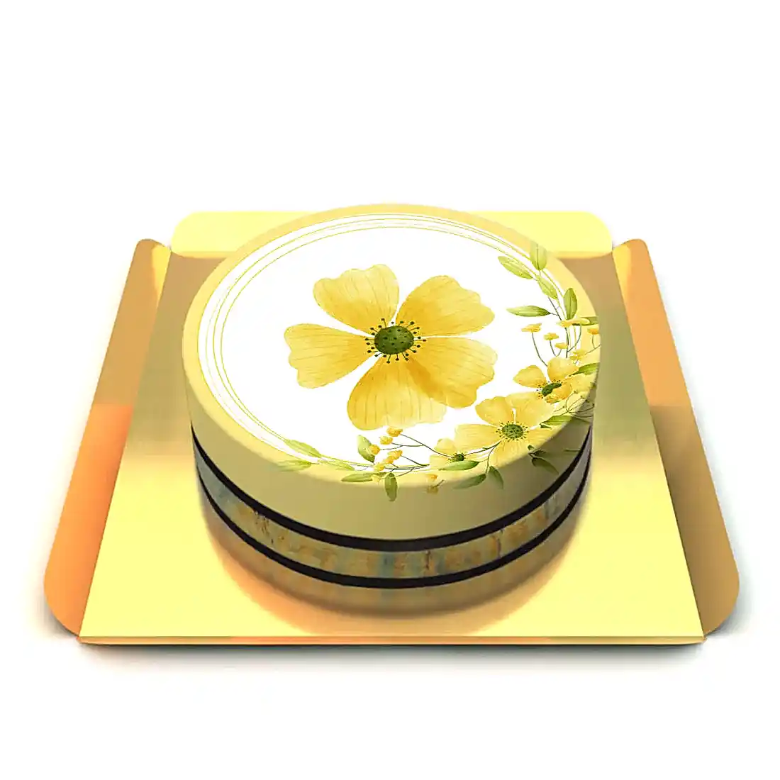 Çiçek Temalı Pasta