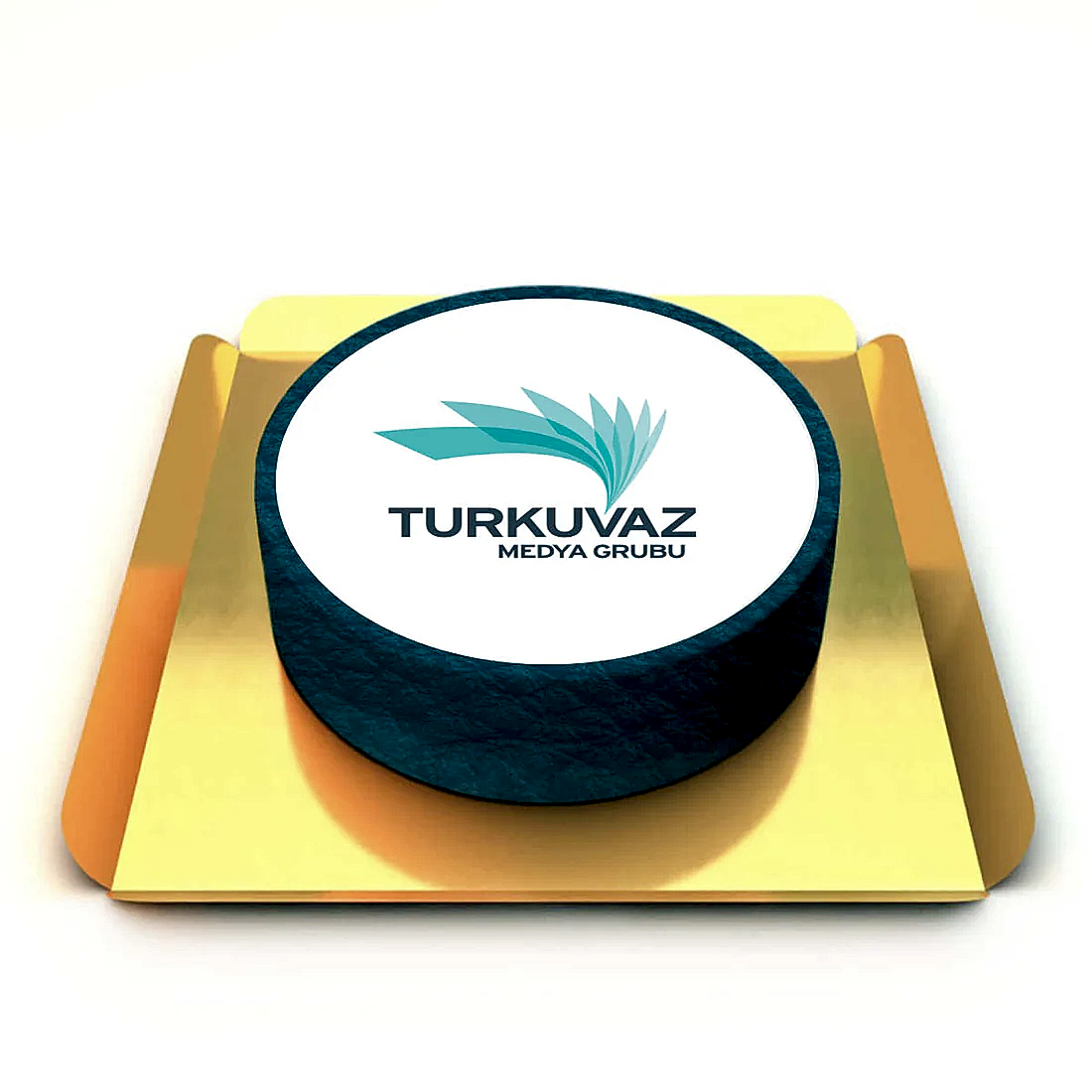 Turkuaz Resimli Kurumsal Pasta