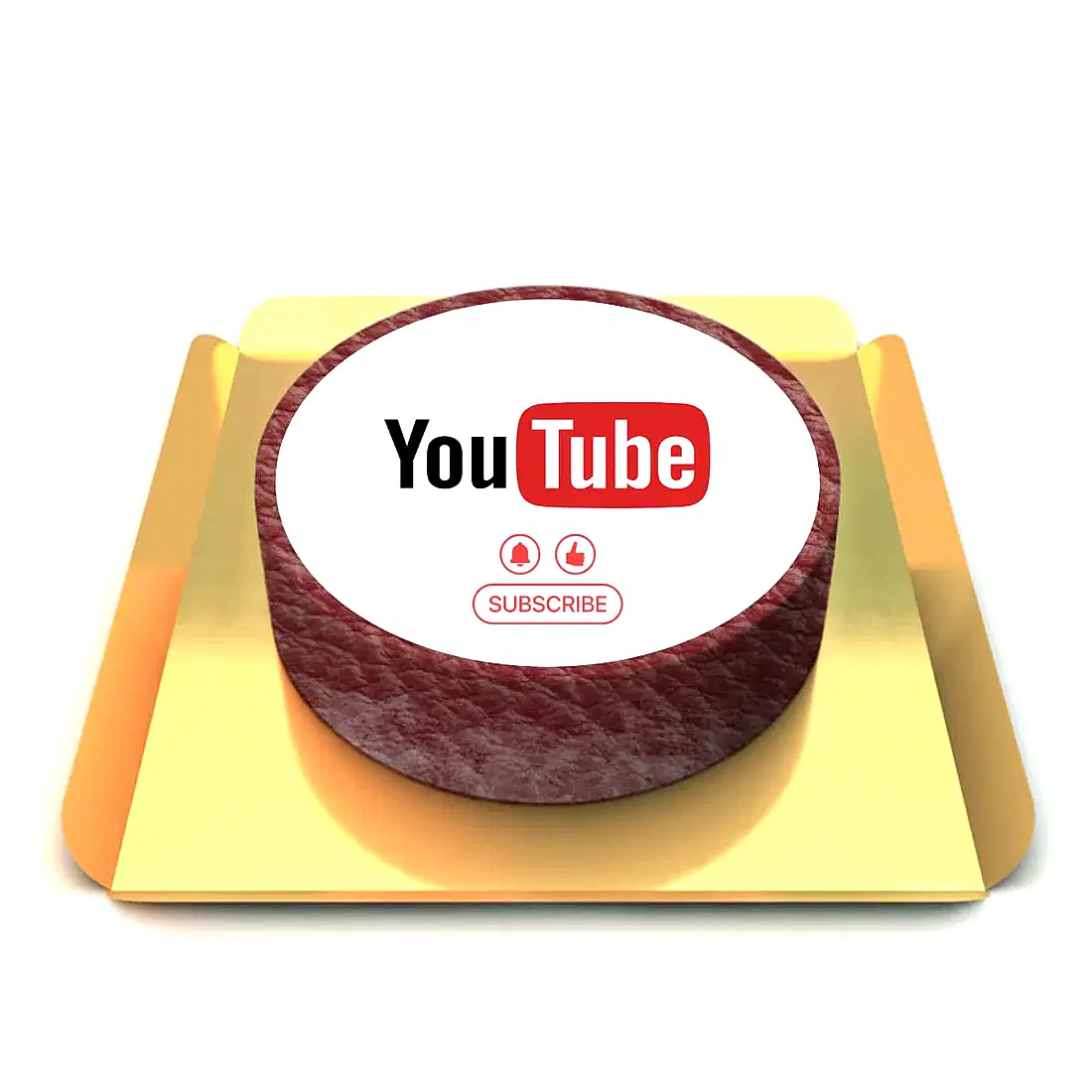 Kırmızı Resimli Kurumsal Pasta