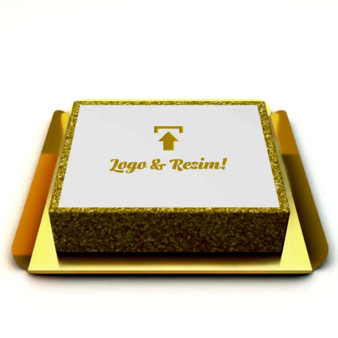 Sarı Renk Resimli Pasta