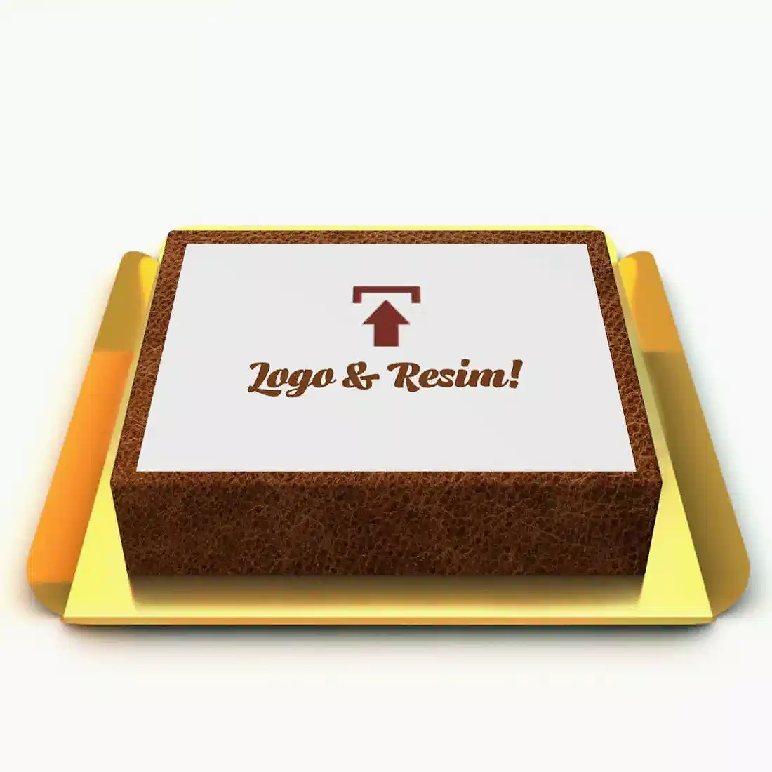 Kahverengi Resimli Pasta