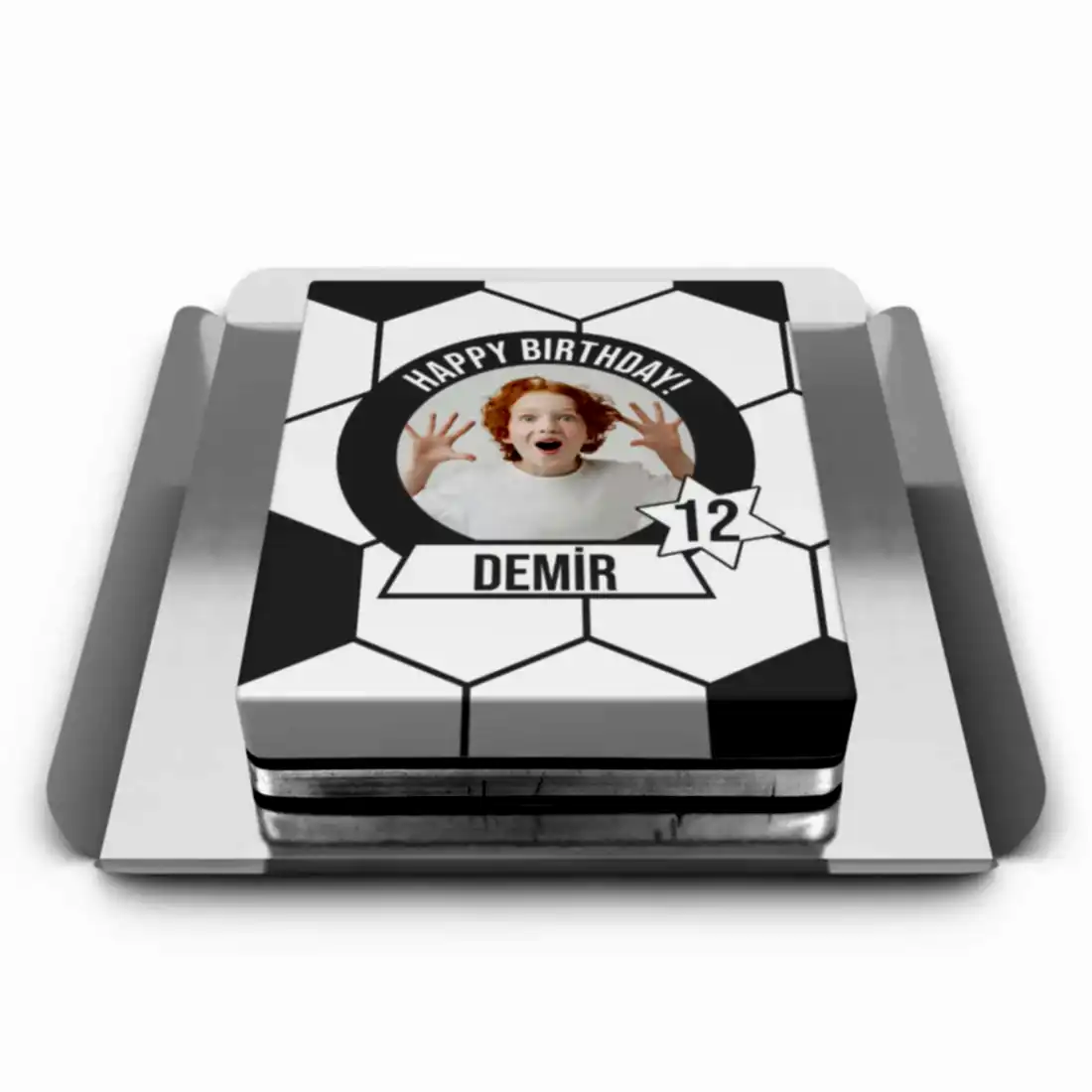 Siyah Beyaz Bjk Resimli Pasta