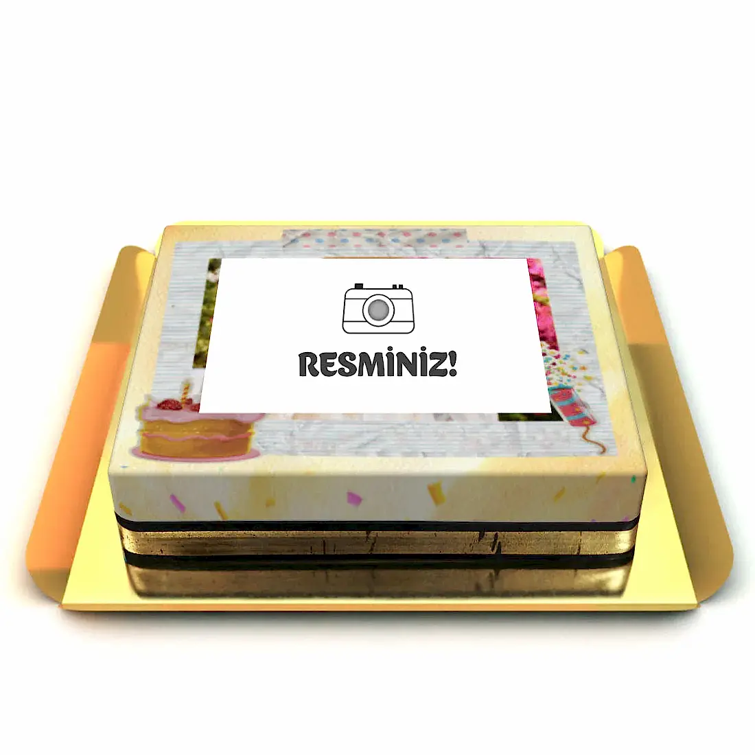 Fotoğraflı Doğum Günü Pastası