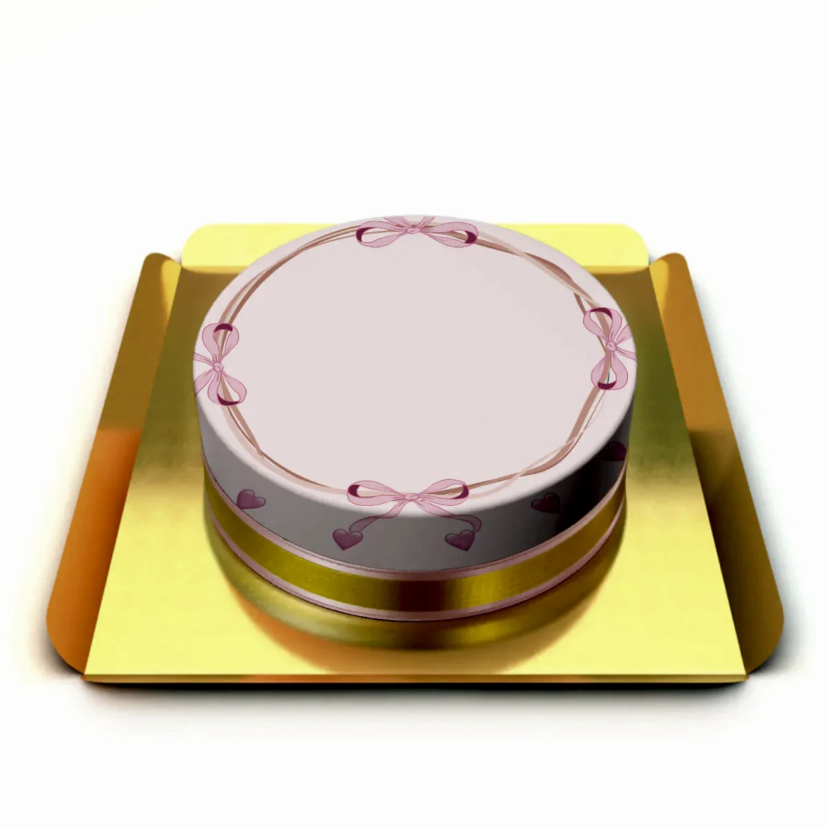 Kurdele Yazılı Pasta