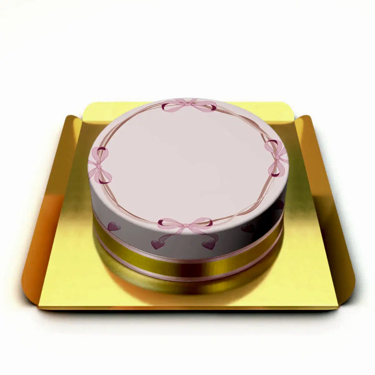 Kurdele Yazılı Pasta