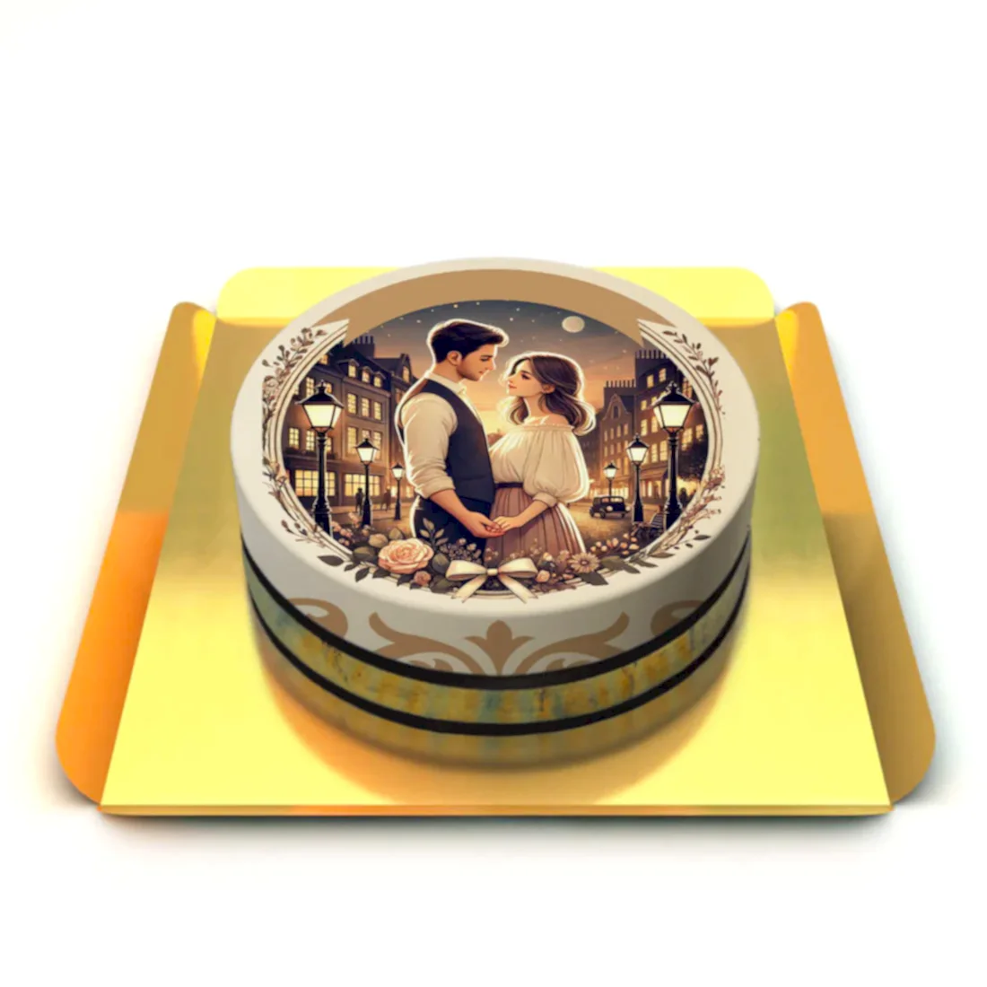 Sevgili Temalı Pasta