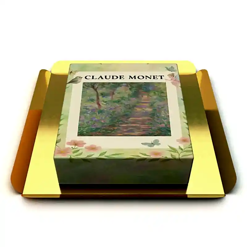 Monet Bahçe Temalı Tablo Pasta