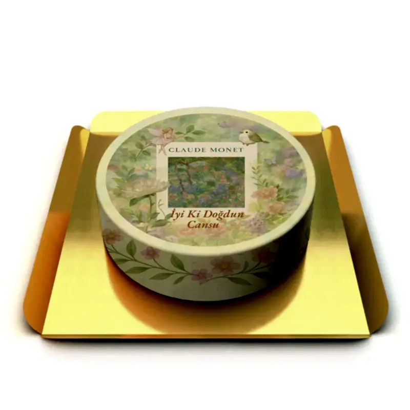 Monet Tablo Temalı Pasta
