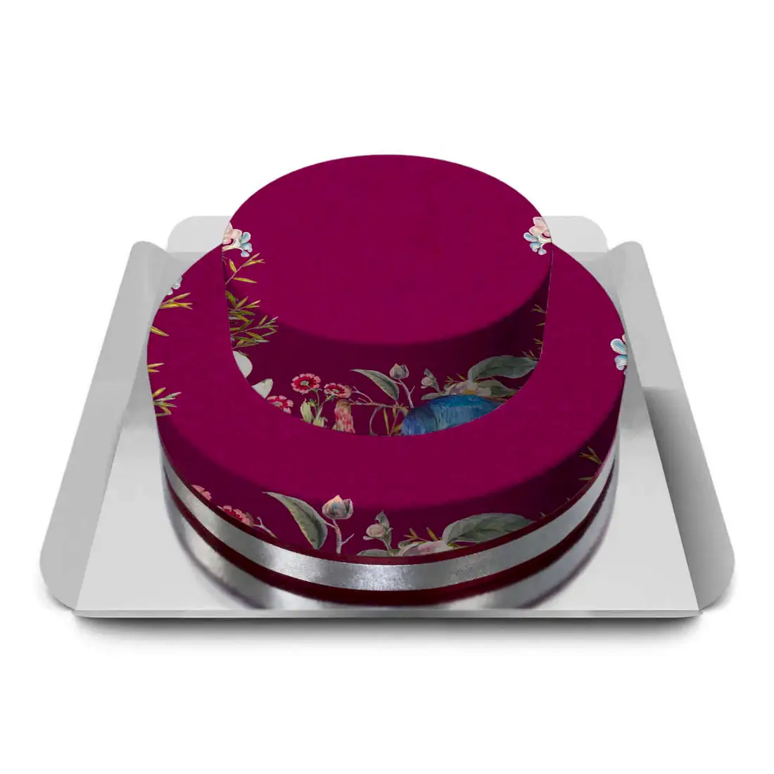 Çiçekli Tasarım Nişan Pastası