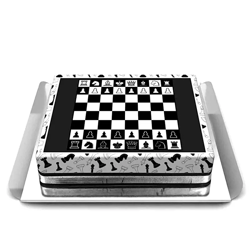 Satranç temalı pasta