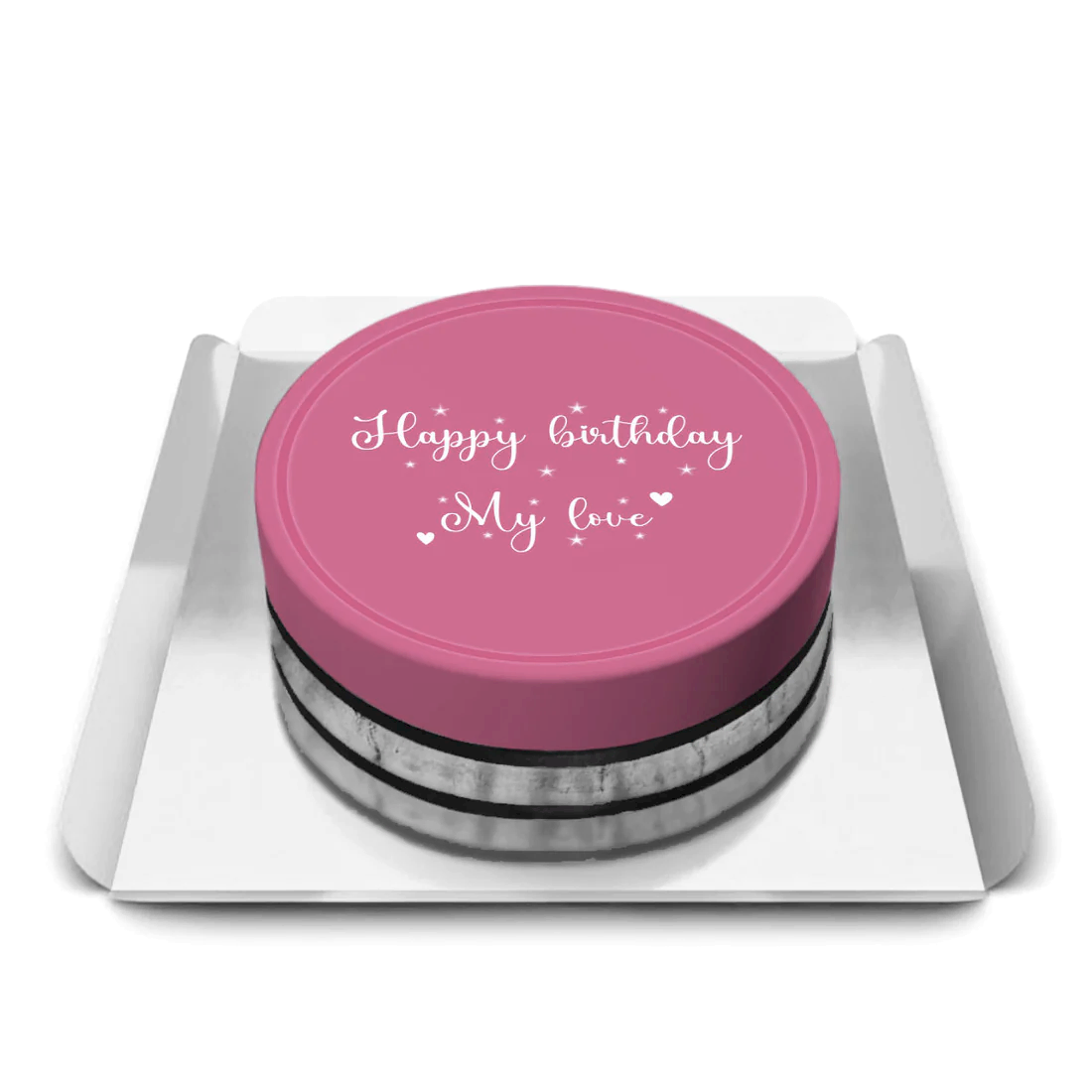 Pembe Yazılı pasta