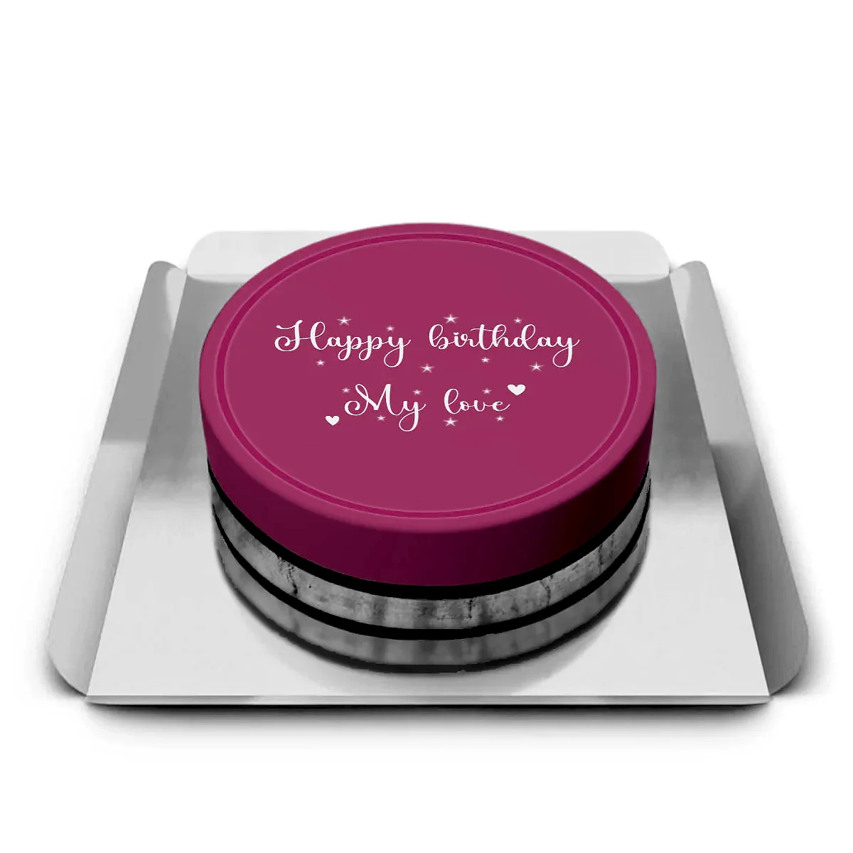 Pembe Yazılı pasta