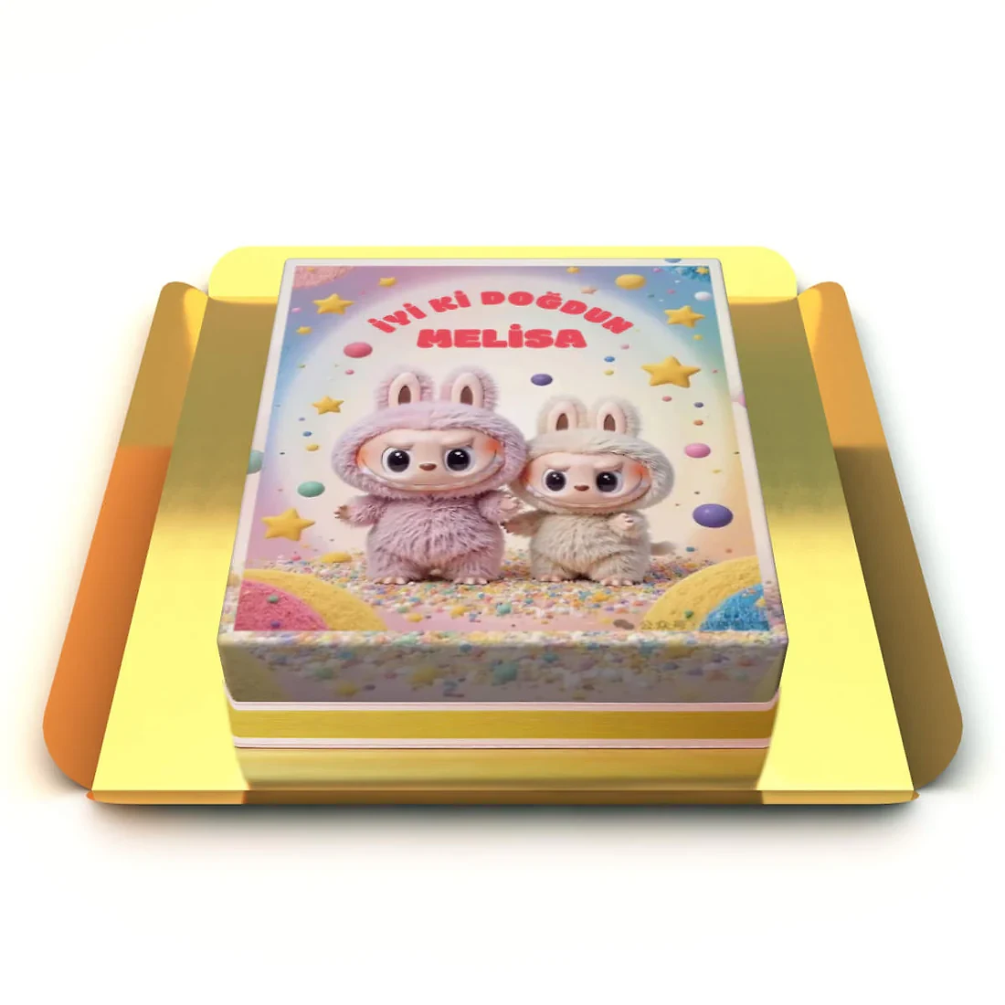 kişiye özel labubu pasta