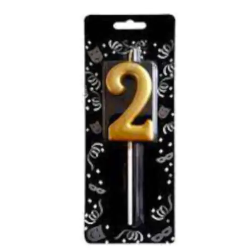 2 Rakamlı Gold Mum