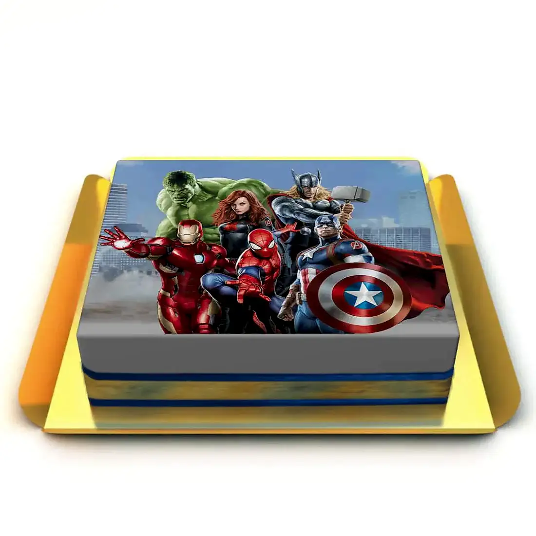 Avengers Baskılı Pasta