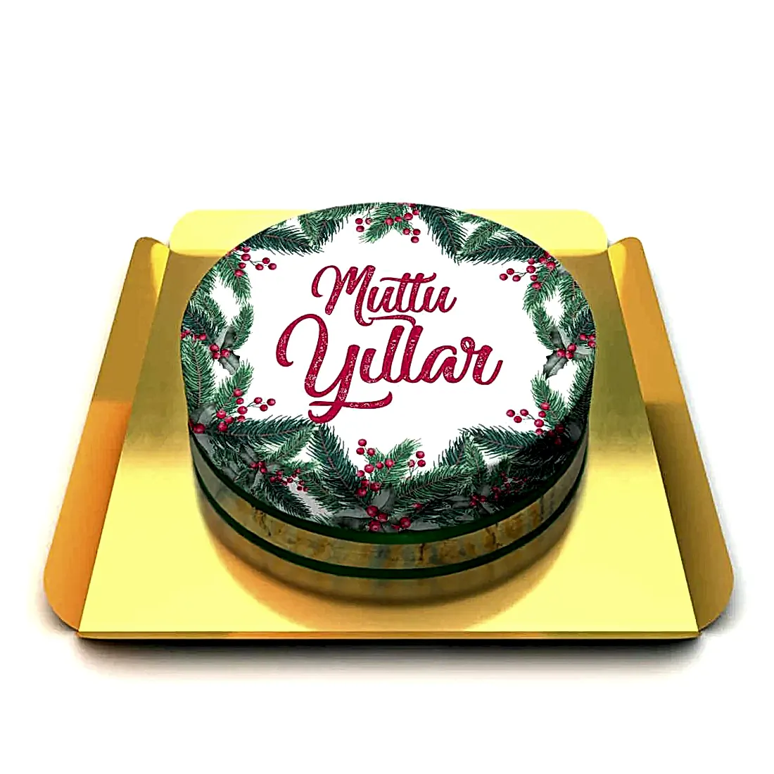 Yılbaşı Temalı Pasta