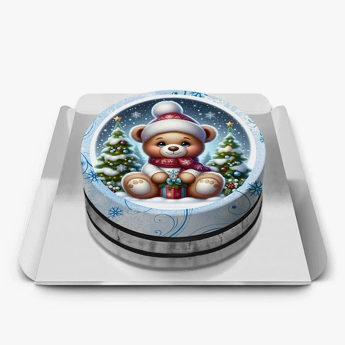 Yılbaşı Temalı Ayıcık Pastası
