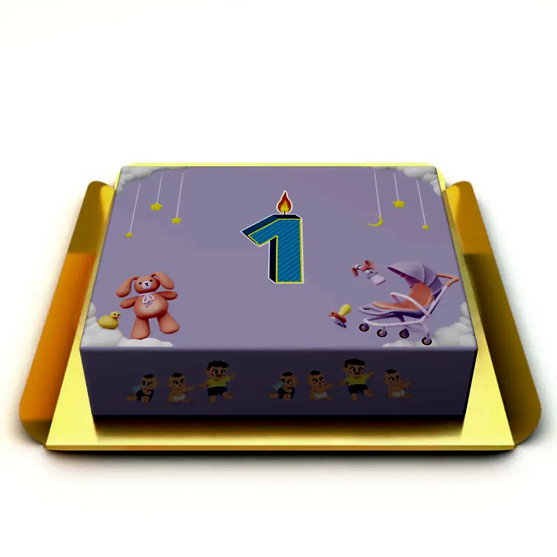 1 yaş ayıcıklı pasta