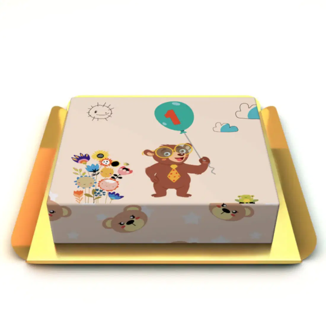 1 yaş bebek pastası