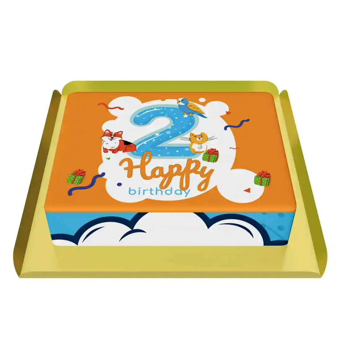 2 rakamlı kedi pastası