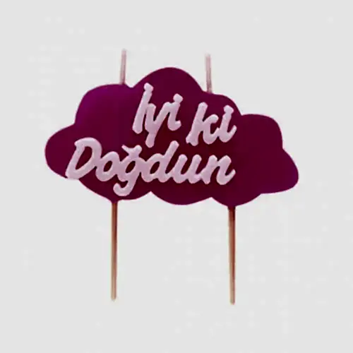 İyi ki Doğdun Yazılı Mum