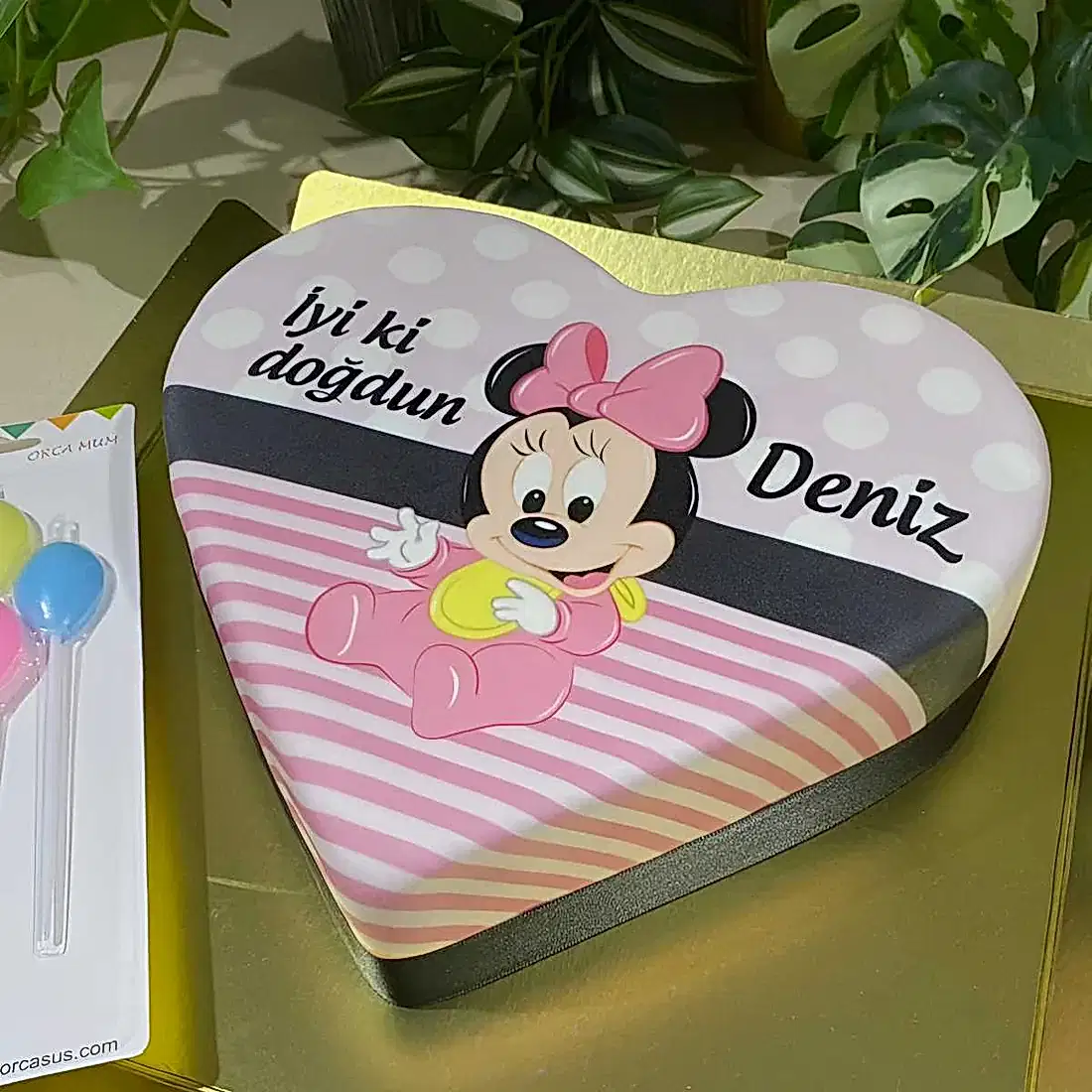 Minnie Mouse Kalp Pasta