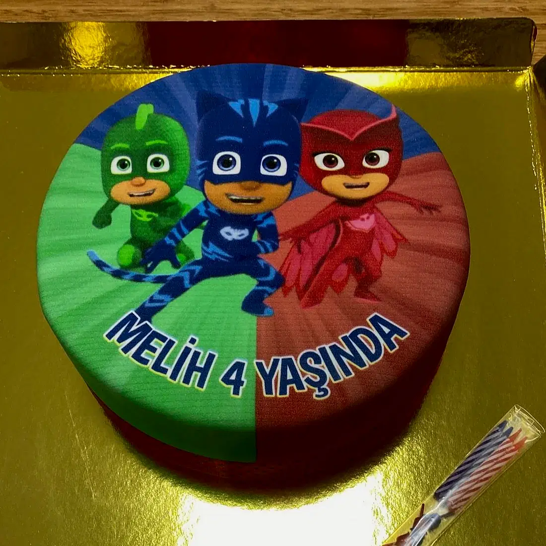 Pj Mask Doğum Günü Pastası