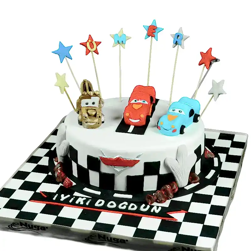 Şimşek Mcqueen Doğum Günü Pasta