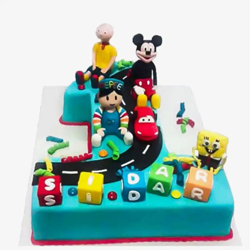 Erkek Çocuk Bir Rakamlı Pasta