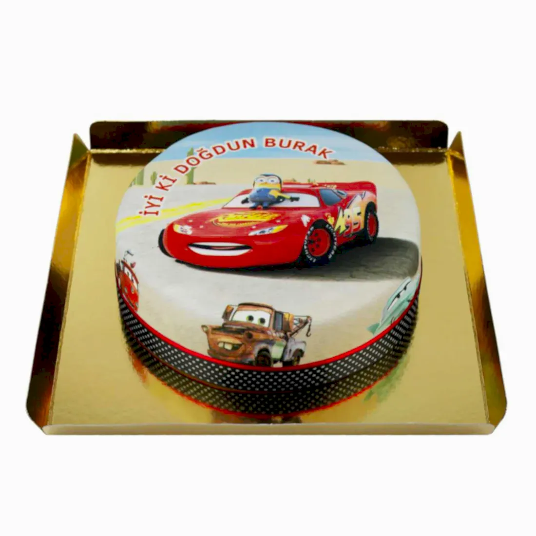 Şimşek Mcqueen Doğum Günü Pastası