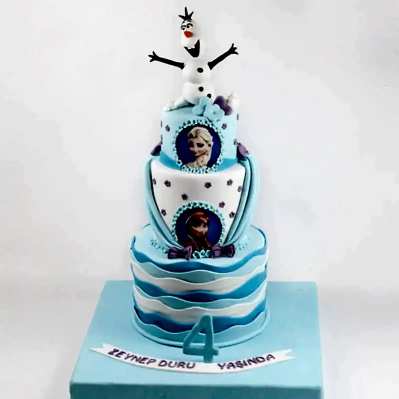 Elsa ve Anna Kutlama Pastası