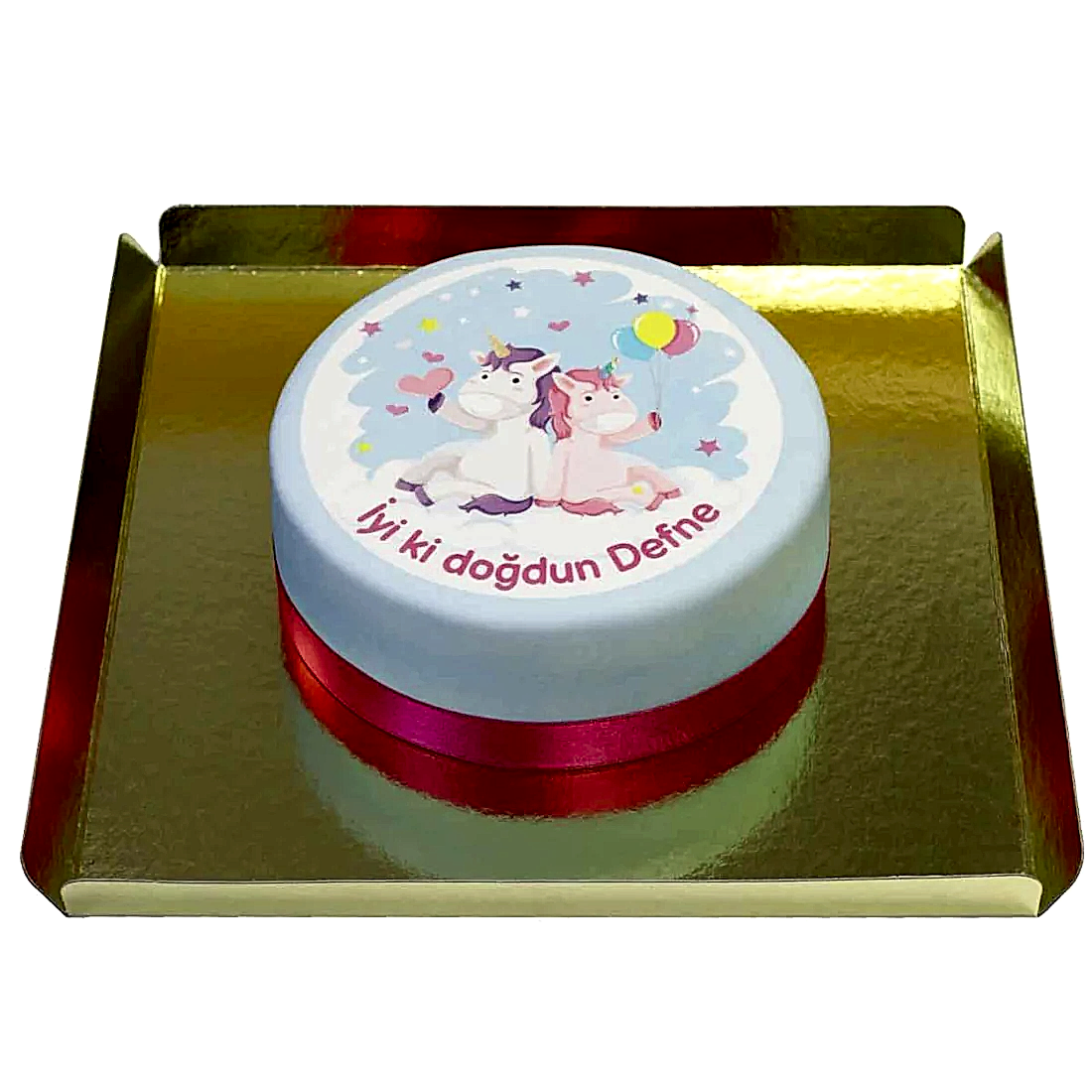 Unicorn Temalı Pasta