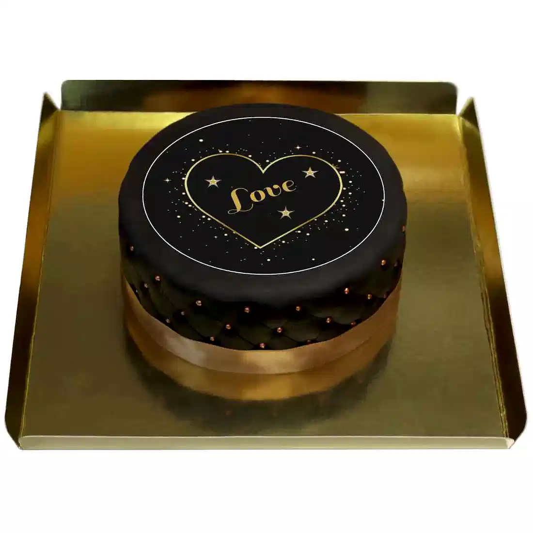 Siyah Deluxe Doğum Günü Pastası