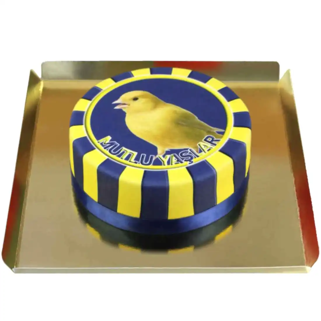 Sarı Lacivert Taraftar Pastası