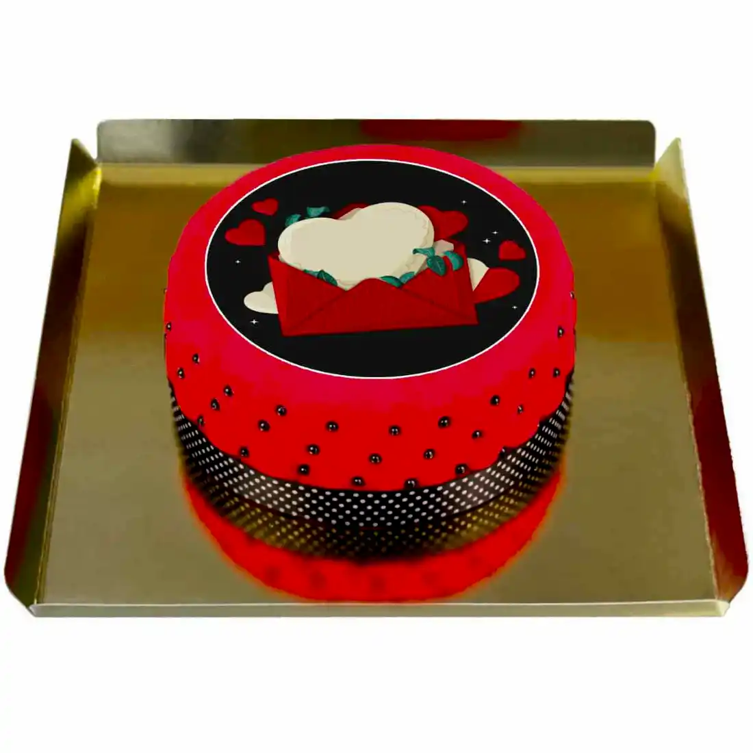 Kişiye Özel Yazılı Kırmızı Deluxe Pasta