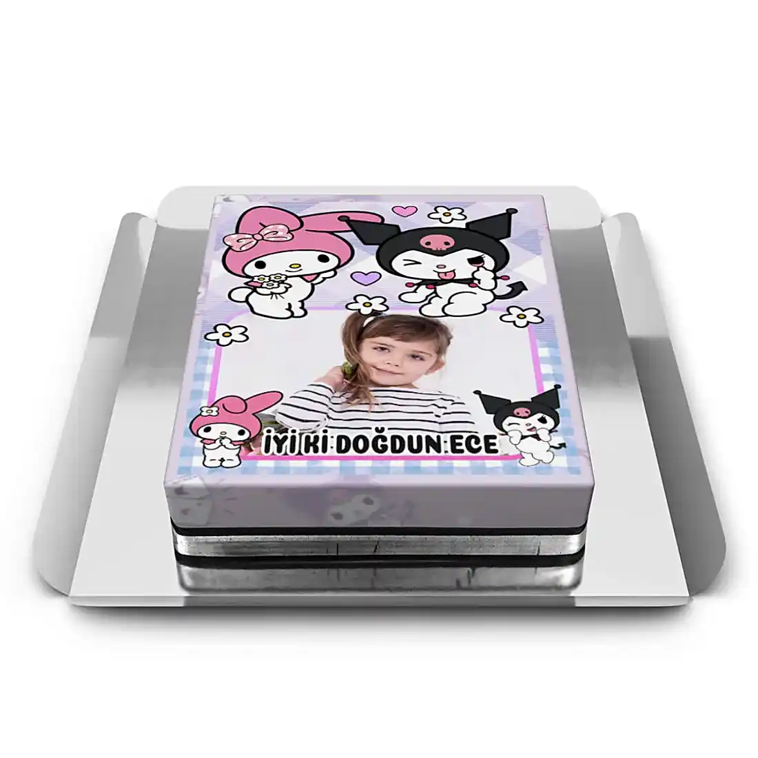 Fotoğraflı Kuromi Pastası