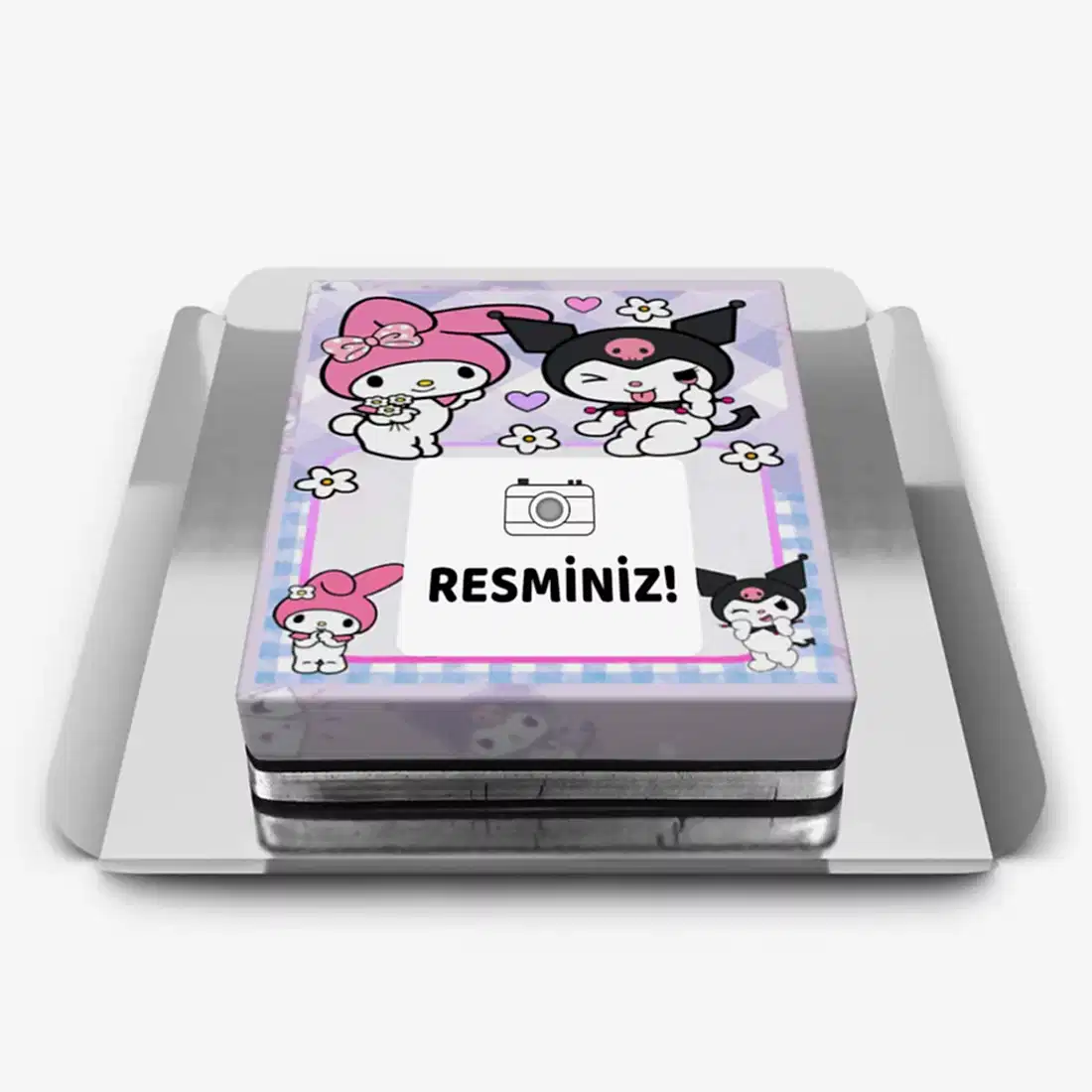 Fotoğraflı Kuromi Pastası