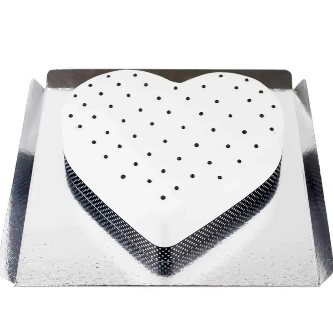 Siyah Lüks Kalp Pasta